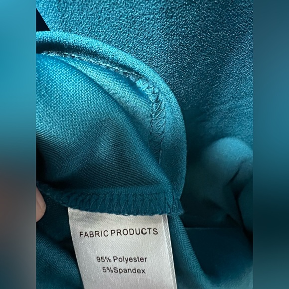 Woosea Women’s Sleeveless V-Neck Split Formal Cocktail Long Dress Teal Blue NWOT - Picture 7 of 10